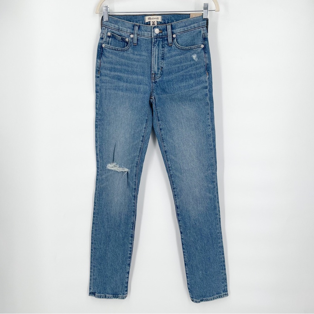NWT Madewell The Mid-Rise Perfect Vintage Jean Magic Pockets Medium Wash 24 Tall